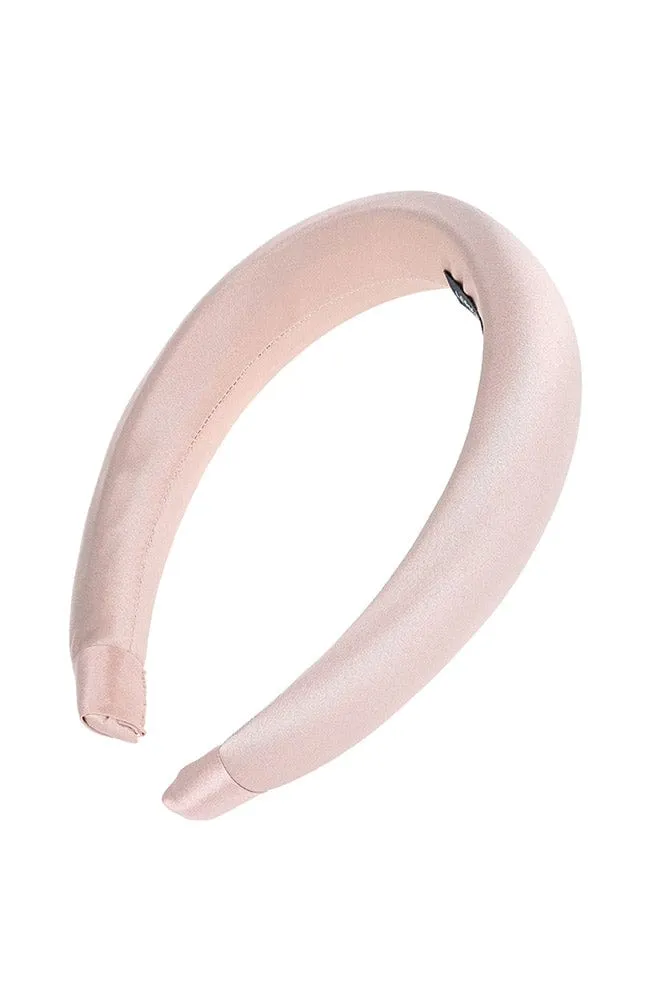 1 1/2" Padded Headband - Silk Charmeuse