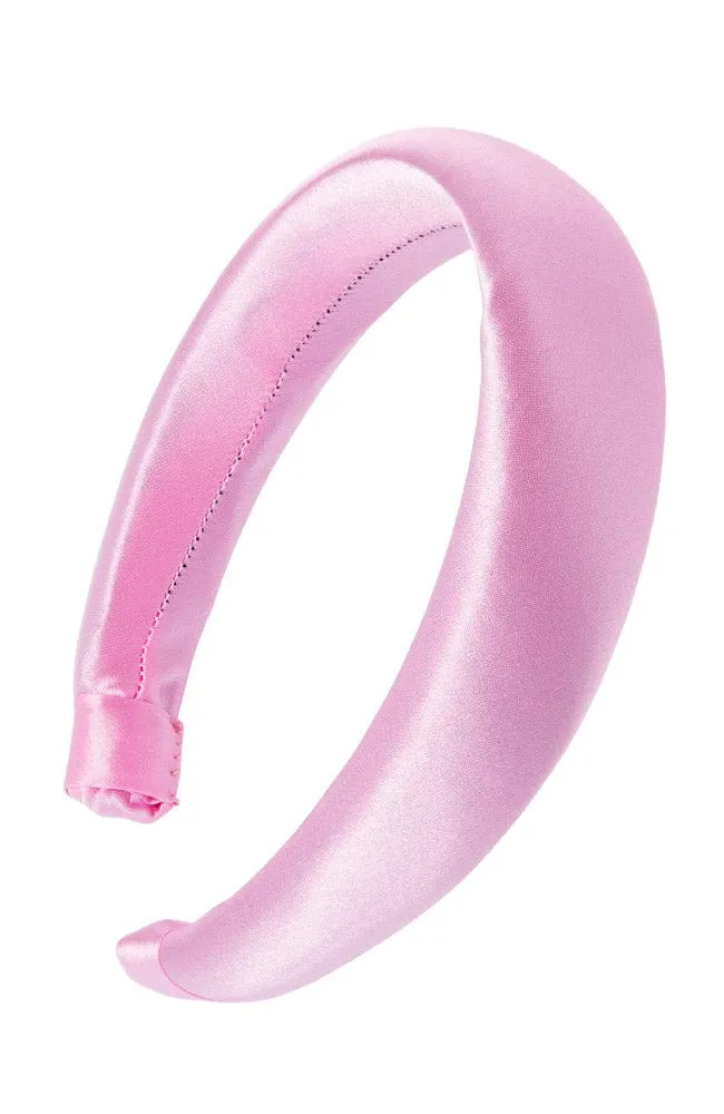 1 1/2" Padded Headband - Silk Charmeuse