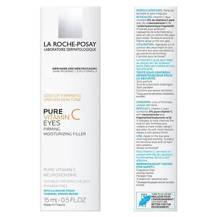 Anti-Aging Eye Cream with Pure Vitamin C, 0.5 oz, La Roche-Posay