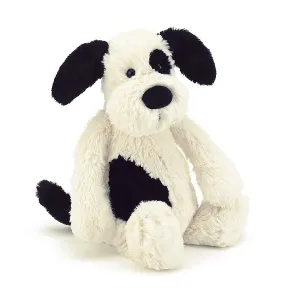 Bashful Black & Cream Puppy Medium