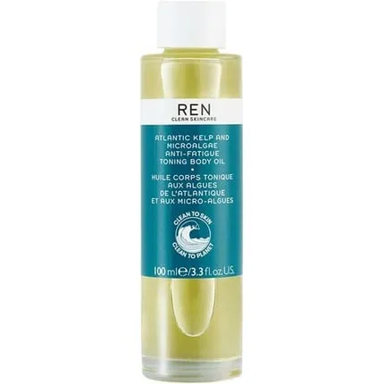 Clean Skincare Atlantic seaweed and microalgae tonic body oil against fatigue, 100 ml, Ren