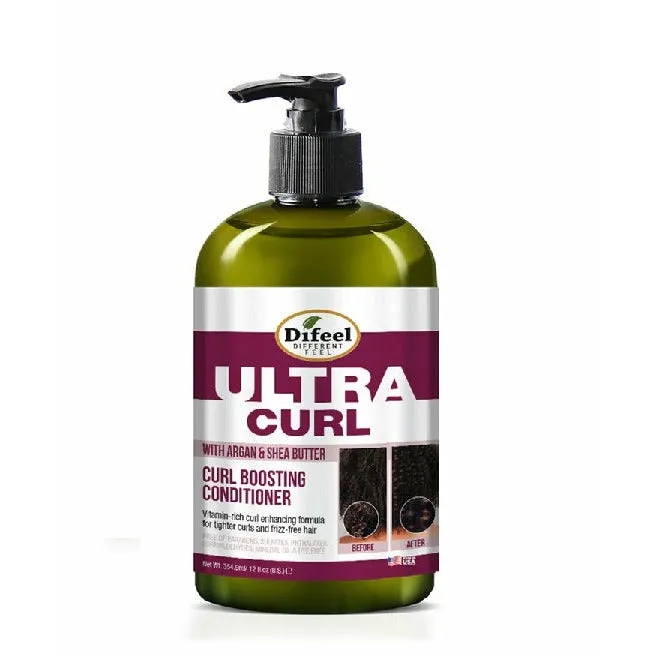 Difeel: Ultra Curl with Argan & Shea Butter-Curl Boosting Conditioner 12oz