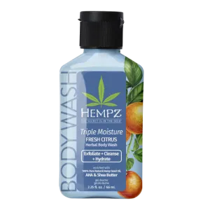 Hempz Triple Moisture Body Wash 2.25 oz.