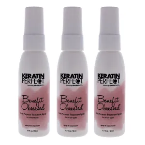 Keratin Benefit Obsessed Treatment Spray by Keratin Perfect for Unisex - 1.7 oz Treatment - Pack of 3