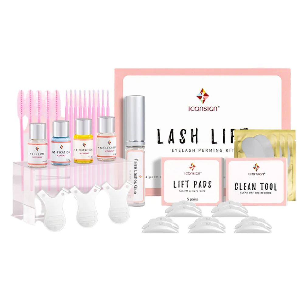 Lash Lift Kit - Eyelash Perming Set with Eyepad and Brush