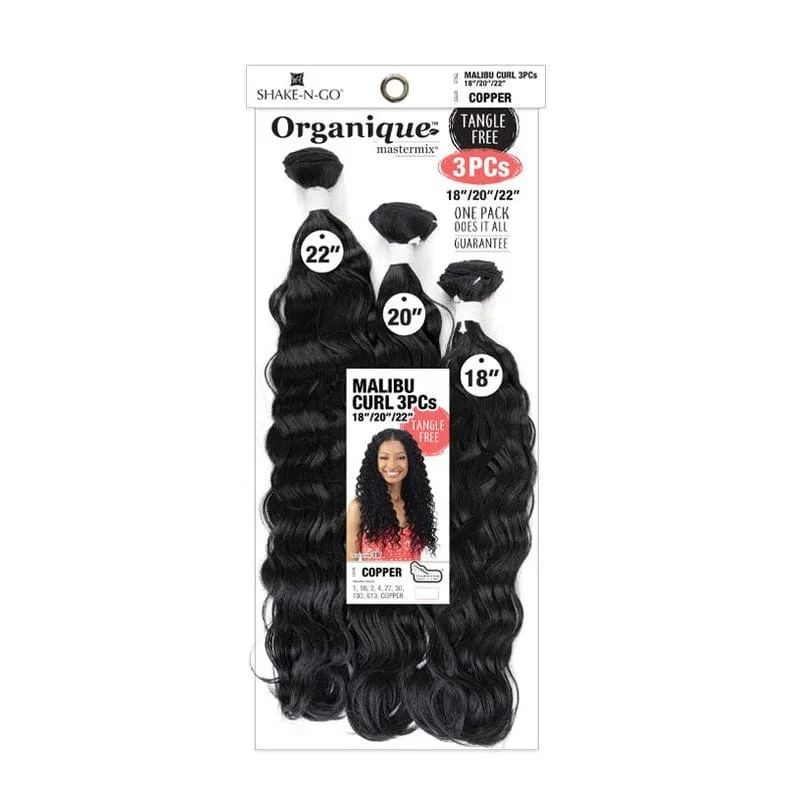 MALIBU CURL 3PCS 18 20 22 | Shake-N-Go Organique Mastermix Synthetic Weave