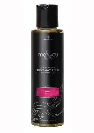 Me and You Pheromone Infused Luxury Massage Oil Berry Flirt