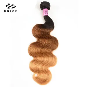 Peruvian Ombre Body Wave Hair Bundle: Luxury Remy Blend