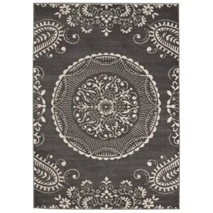 " Meticulous Medallion Charcoal Grey" (5'3" x 7'4") - 5'3" x 7'4"