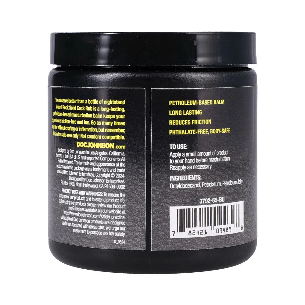 Rock Solid Cock Rub Cums In Handy Masturbation Balm 6.35 oz.