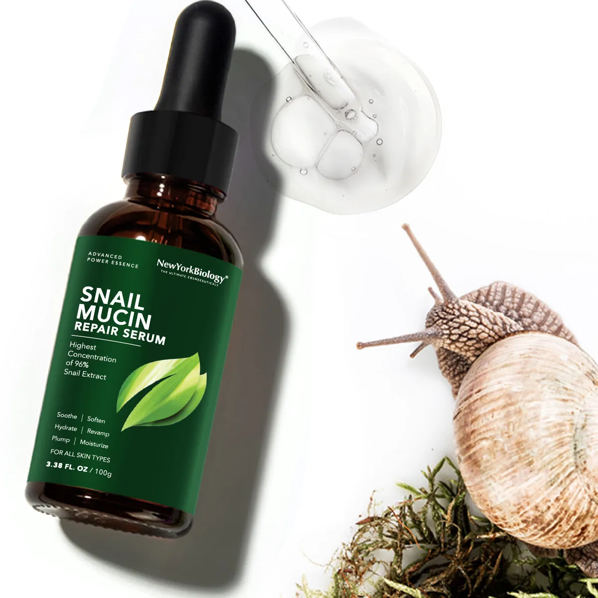 Snail Mucin Repair Serum for Face 3.38 Fl. oz